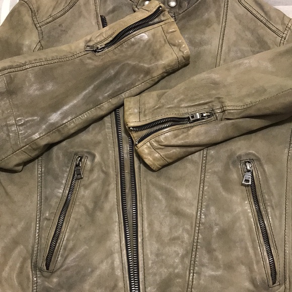 Leather biker jacket - Picture 8 of 10